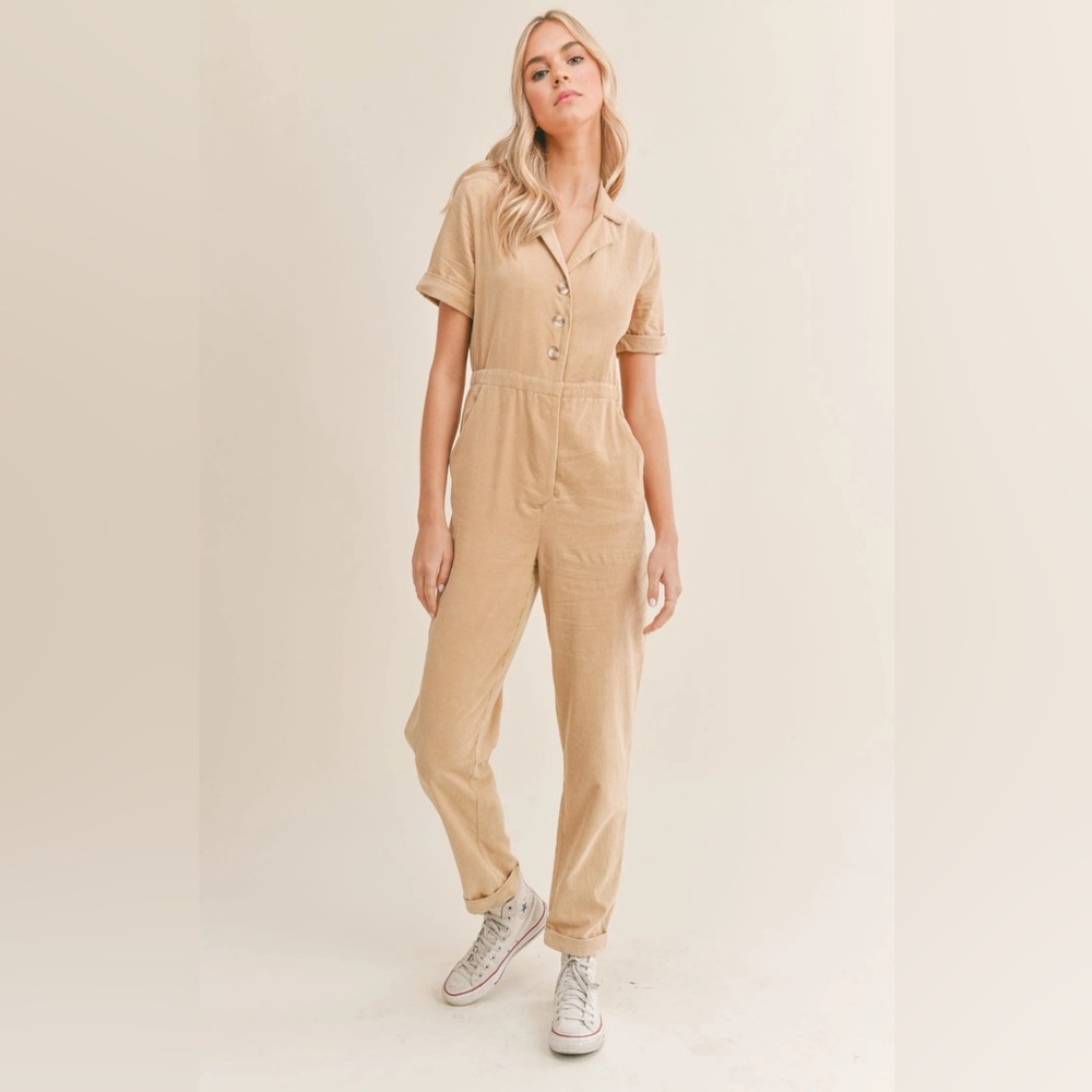 NWT Sadie & Sage Corduroy Forever Young Jumpsuit size small